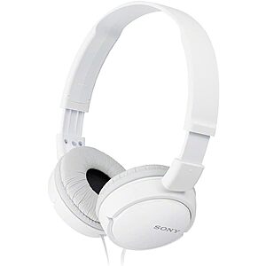 Sony MDRZX110 ZX Series Wired Folding Stereo Over Ear Headphones: White $9.95, Black $10 + Free Shipping w/ Prime or on $35+