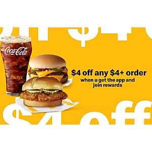 McDonald's: $4 Off $4+ First App Order