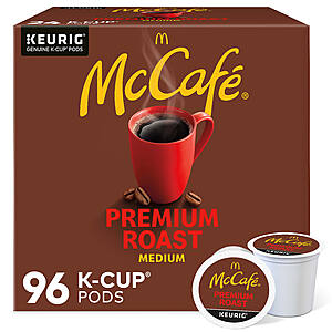 96-Count McCafe Premium Roast Coffee Keurig K-Cup Pods (Medium Roast) $35 & More + Free S&H