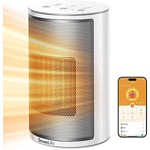 1500W Govee Smart Indoor Space Heater w/ Voice Control (Black, Grey or White) $20 + Free Shipping