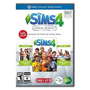 Target Cartwheel Offer: The Sims 4 Bonus Bundle (PC, Target Exclusive) $9.99 w/ Store Pickup Discount