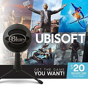 Blue Snowball iCE USB Condenser Mic + $20 UbiSoft Discount Code for $39.99 + Free Shipping