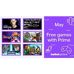 Twitch Prime: Free PC Digital Download Games: Avicii Invector, Fractured Minds, Pankapu, Urban Trial Playground, & The Little Acre Snake Pass (Expires June 1, 2020)