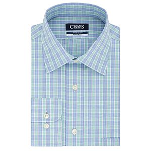 Men's Chaps Spread-Collar Dress Shirt (Kelly) + 2.5% SD Cashback (PC Req'd) $8.30 & More + Free S&H Orders $75+