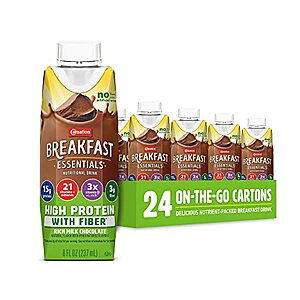 24-ct Carnation Breakfast Essentials Chocolate High Protein w/Fiber after 15% off coupon + 5% S&S (YMMV) $18.3