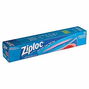 Ziploc Freezer Bags, Two Gallon, 3 Pack, 10 ct - $11.27 (one time purchase) or less with S&S - Clip 25% off coupon - FS with Prime @ Amazon
