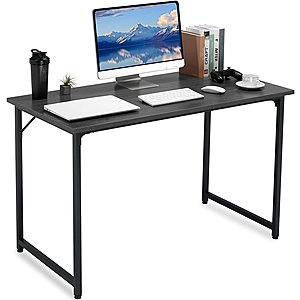 ComHoma Computer Desk 40 inch Home Office for Small Space Modern Student Work Laptop PC Notebook Study Table, Black for $39.99 + Free Shipping