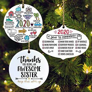 Personalized Christmas Ornaments - $9.98 + Free Shipping