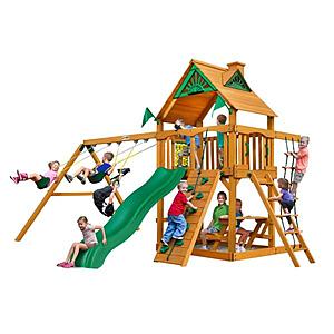 Gorilla Chateau Wooden Swing Set with Slide and Picnic Table - $1267 + tax w/ free shipping (Walmart)