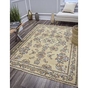 5'x7' Rugs America Beaumont Collection Legacy Ivory Area Rug $29