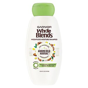 12.5-Oz Garnier Whole Blends Moisturizing Almond Milk & Agave Extract Shampoo 2 for $1.56 ($0.78 each) + Free Shipping