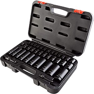 38-Pc Arcan Professional Tools 3/8" & 1/2" Drive Impact Socket Set $20.37 + Free Shipping w/ Prime or on $25+