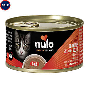 Petco 50% Off Select Nulo MedalSeries Cat & Dog Food: 12-Count 2.8-Oz Nulo MedalSeries Chicken & Salmon Wet Cat Food $11.94 & More + Free Shipping $35+