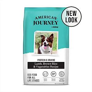 New Chewy Autoship Customers: 28-Lbs American Journey Protein & Grains All Life Stages Dry Dog Food $25 w/ Autoship & More + Free Shipping