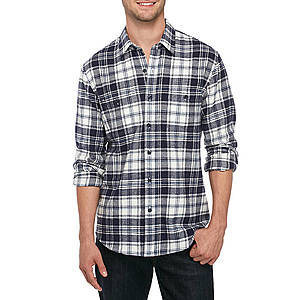 True Craft Men's Long Sleeve Flannel Shirt $6 & More + Free S/H on $25+