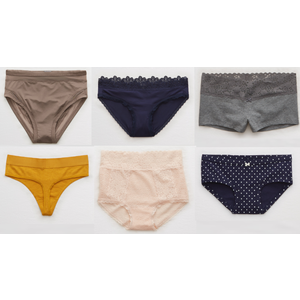 American Eagle: Aerie Women's Underwear 6 for $15 ($2.50 each) + Free Store Pickup or Free Shipping $50+