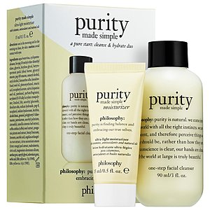 2-Pc Philosophy A Pure Start: Purity Cleanse & Hydrate Duo $7.50, 2-Pc Philosophy Without a Wrinkle Set $16.50 + Free Shipping