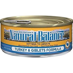 24-Pack 5.5-Oz Natural Balance Ultra Premium Canned Cat Food $18.75 w/ First S&S + Free Shipping w/ Amazon Prime or Orders $25+