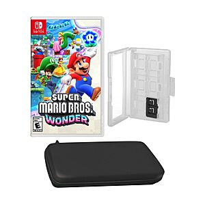 QVC.com New Customers - Super Mario Bros. Wonder Nintendo Switch game with caddy & case - $34.99 + FS with code