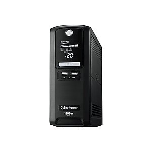 CyberPower Intelligent LCD 10-Outlet 1500VA UPS Battery Backup System @Staples $114