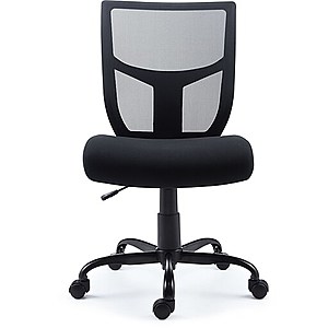 Staples Mesh Back Fabric Task Chair (Black) $45.XX with filler + Free Shipping