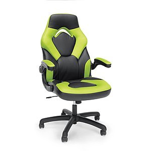 Essentials by OFM Racing Style Gaming Chair (ESS-3085; Green) for $59.20 with Free Shipping at Amazon.com