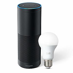 Amazon Echo Plus + Philips Hue White A19 Smart LED Bulb Bundle $100 + Free Shipping