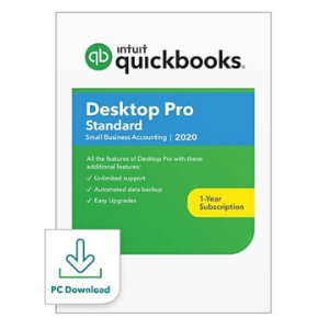 Quickbooks Desktop Pro 2020 - 1 User License - Download Version $124.99