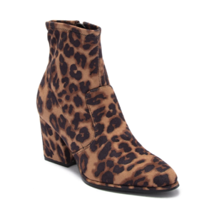 Women's Boots: Marc Fisher Block Heel Stretch Bootie (Red or Leopard) $24 & More + Free Store Pickup