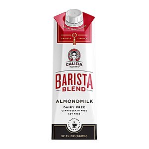 6-Pack 32-Oz Califia Farms Shelf Stable Almond Milk (Barista Blend) $13.97 w/ S&S + Free Shipping w/ Prime or on $25+