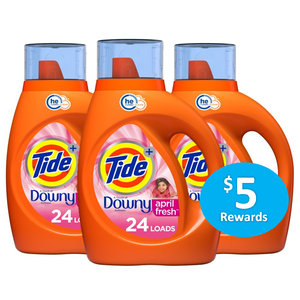 Select Accounts: 3-Pk 37oz Tide Liquid Laundry Detergent (Various) + $5 Rewards $10.40 & More + Free Store Pickup