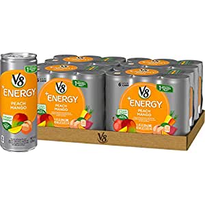 24-Pack 8-Oz V8 +Energy Drink (Peach Mango) $10.76 w/ S&S + Free Shipping w/ Prime or $25+