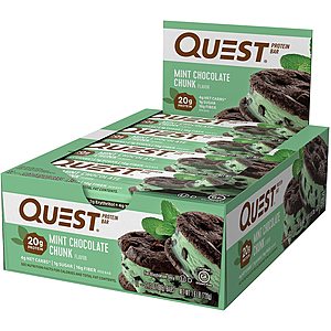 12-Ct 2.1-Oz Quest Nutrition Protein Bars (Mint Chocolate Chunk) $13.13 & More w/ S&S + Free Shipping w/ Prime or on $25+