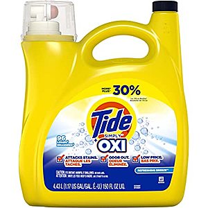 150-Oz Tide Simply + Oxi Liquid Laundry Detergent (Refreshing Breeze) $8.99 + Free Shipping w/ Prime or on $25+