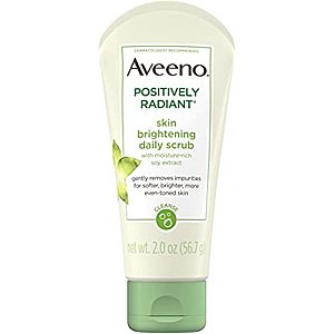 2-Oz Aveeno Positively Radiant Skin Brightening Daily Facial Scrub $1.32 + Free Shipping w/ Prime or $25+