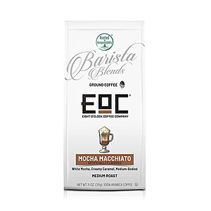 11-Oz Eight O'Clock Coffee Barista Blends Ground Coffee (Mocha Macchiato) $2.69 w/ S&S + Free Shipping w/ Prime or on $25+