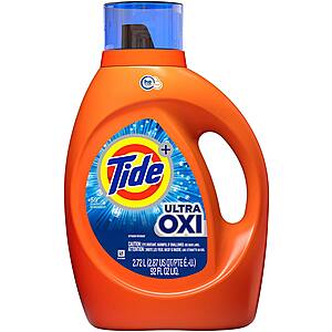 92-Oz Tide Liquid Laundry Detergent (Ultra Oxi) $7.78 w/ S&S + Free Shipping w/ Prime or on $25+