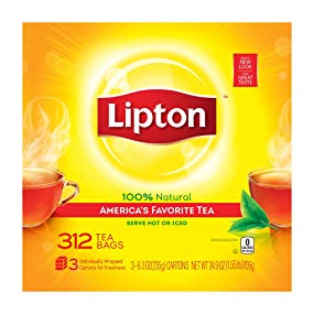 312-Count Lipton Black Tea Bags $7 + Free Shipping w/ Prime or S&S