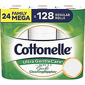 24-Count Cottonelle Ultra GentleCare Family Mega Roll Toilet Paper $17.90 w/ S&S + Free S/H