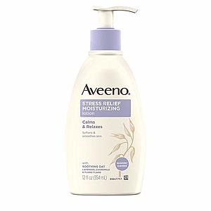 Aveeno 40% Off: 12-oz Aveeno Stress Relief Moisturizing Body Lotion $3.62 w/ S&S & More + Free S&H