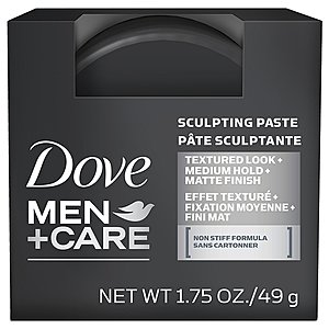 1.75oz Dove Men+Care Hair Styling Sculpting Paste 2 for $4.20 w/ S&S + Free S&H