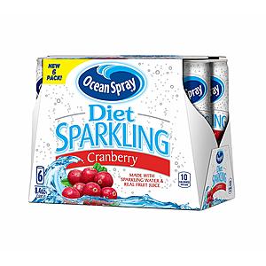 24-Pack 8.4oz Ocean Spray Diet Sparkling Cranberry Juice (10 cal. / can) $10.36 w/ S&S + Free S&H