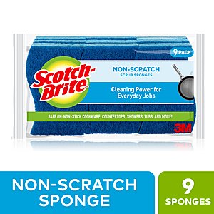 9-Count Scotch-Brite Non-Scratch Scrub Sponges $5.70 & More w/ Subscribe & Save