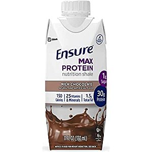 12-Pack 11-Oz Ensure Max 30g Protein Nutrition Shake (Various) from $12.91 w/ S&S + Free Shipping w/ Prime or on $25+