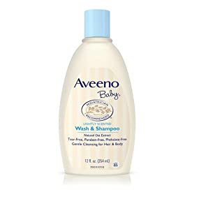 12-Oz Aveeno Baby Gentle Wash & Shampoo w/ Natural Oat Extract $4.57 w/ S&S + Free Shipping w/ Prime or on $25+