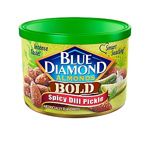 6oz. Blue Diamond Almonds: Bold Sriracha $2.30, Bold Spicy Dill Pickle $2.15 w/ Subscribe & Save