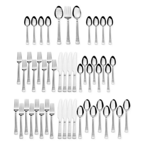 51-Piece International Silver Stainless Steel Flatware Sets (Service for 8, various styles) $30 After $10 in Slickdeals Cashback + Free Shipping