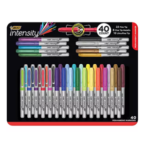 Sam's Club Members: 40-Count BIC Intensity Fashion Ultra & Fine Point Permanent Markers (Assorted Colors) $5.91 + Free Shipping for Plus Members