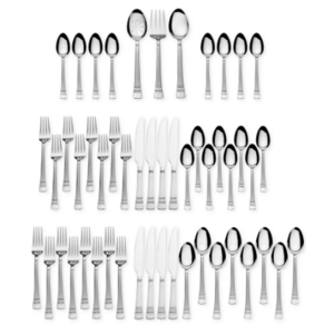 51-Pc International Silver Stainless Steel Flatware Sets (Service for 8) $30 & More + 6% SD Cashback + Free Shipping