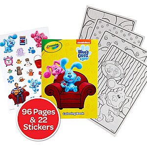 96-Page Crayola Character Coloring Books w/ Stickers (various characters) $2